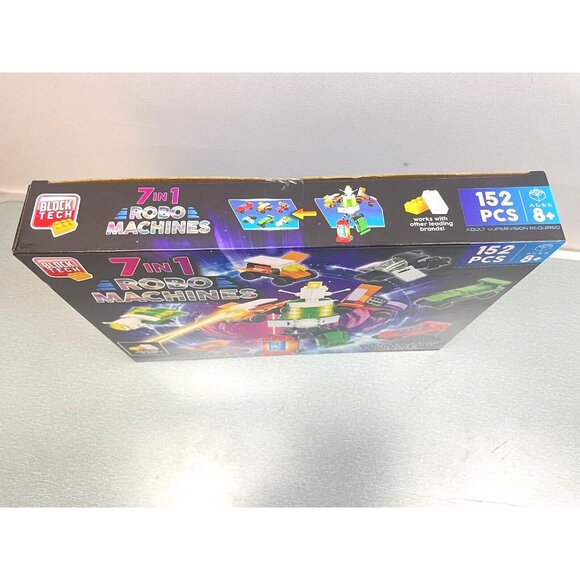 Block Tech 7-in-1 Robo Machines Shape Shifting Robots 152pcs Brick Building - Picture 8 of 10